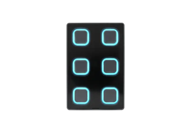 Visual B-Station 2 panel Wall-mount with backlit push-buttons. 