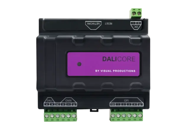 Visual DaliCore DALI and DMX hybrid lighting controller 