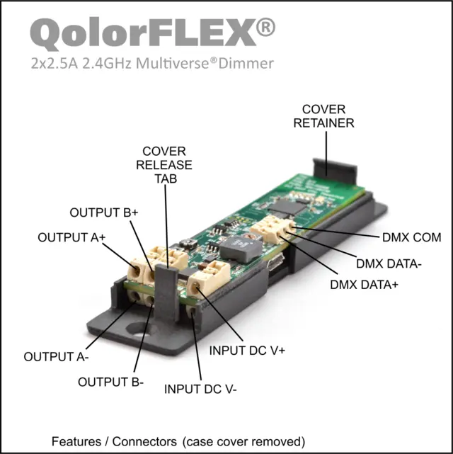 CT QolorFLEX 2x2.5A 2.4GHz MULTIVERSE Low Voltage Dimmers 
