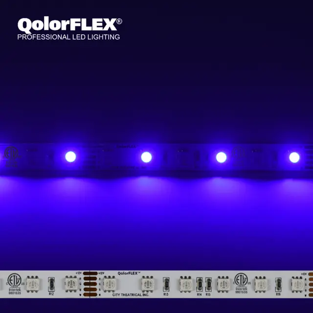 CT QOLORFLEX RGBI LED STRIP Indoor 12V Tape (5050-12-RGBI-60-5-20-1) 