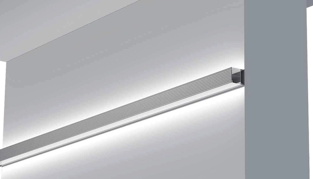 Protech Alu-profile, dual up/down for 12mm tape, 2 meter x 31x28 