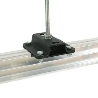 Doughty T85125 Studio Rail 80 Ceiling Bracket (Flat) Supplied With Rail Clamps 