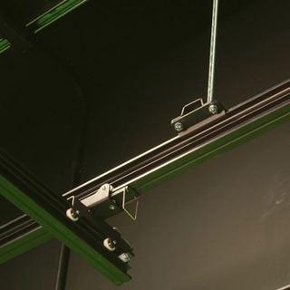 Doughty T84120 Studio Rail Ceiling Brack 25mm High (Top Hat) Suppl w/ Rail Clamps 