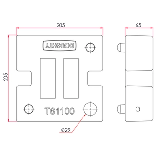 Doughty T61100 Brace Weight (12.6 Kgs.) Now With 29mm Receiver 
