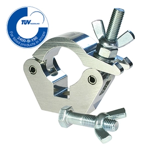 Dougthy T58011 Slimline Hook Clamp (C/W M12 Bolt & Wingnut) (Black) 