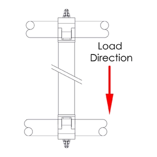 Dougthy T57350 Parallel Pipe To Pipe Coupler (750mm Centres) 