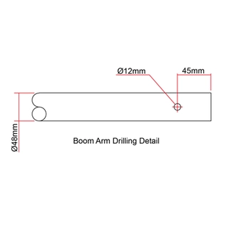 Dougthy T57326 Scaff Boom Arm 