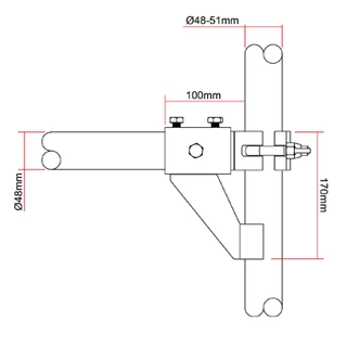Dougthy T57326 Scaff Boom Arm 