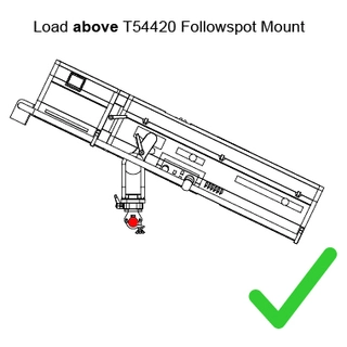 Doughty T54420 Followspot Rail Mount Wll 100kg 