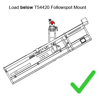 Doughty T54420 Followspot Rail Mount Wll 100kg 
