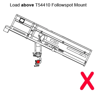Doughty T54410 Followspot Rail Mount Wll 50kg 