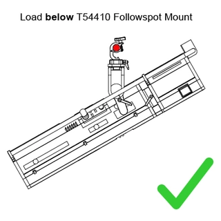Doughty T54410 Followspot Rail Mount Wll 50kg 