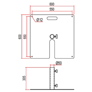 Doughty T54250 Tank Trap (Fixed Base) 
