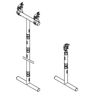 Doughty T45766 Modular Tee (500mm) (Black) 