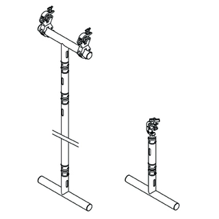 Doughty T45761 Modular Tee (250mm) (Black) 
