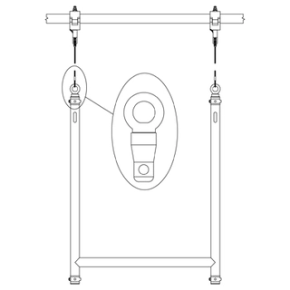 Dougthy T45745 Half Connector With M12 Eye Bolt 