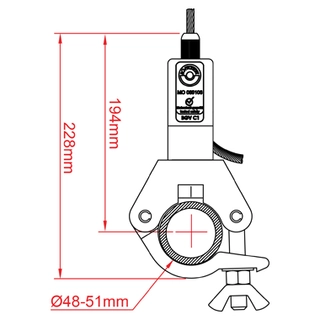 Doughty T37684 80Sv Ii Zw With T57010 Side Exit Wire(6mm-190kg) (8mm-330kg) 