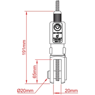 Doughty T37682 80Sv Ii With Fork (6mm - 190kg) (8mm - 330kg) 