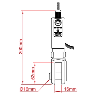 Doughty T37665 66Sv Ii Zw W/ Fork (Side Exit Wire) (6mm-190kg) (6.35mm-210kg) 