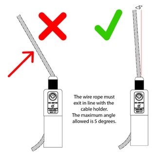 Doughty T37665 66Sv Ii Zw W/ Fork (Side Exit Wire) (6mm-190kg) (6.35mm-210kg) 