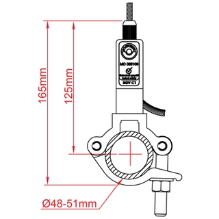 Doughty T37654 50Sv Ii Zw With T58081 Side Exit Wire(4mm - 80kg) (5mm - 130kg) 