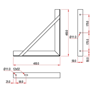 Doughty T34000 Wall Bracket (Angle Iron) 