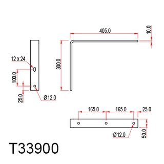 Doughty T33900 Wall Bracket (Heavy Duty) 