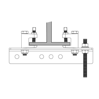 Doughty T29500 Adjustable Girder Clamp (75mm - 150mm) 