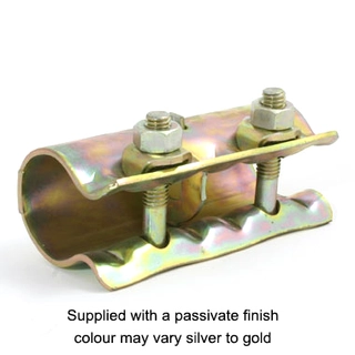 Doughty T25000 Scaffold Sleeve Coupler (48mm)  (Colour May Vary Silver To Gold) 