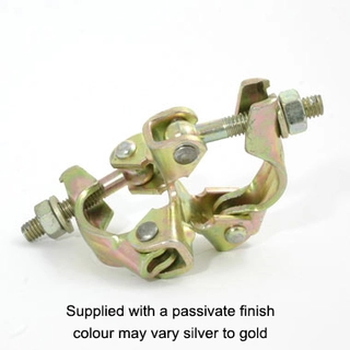 Doughty T24900 Scaffold Double Coupler (48mm)  (Colour May Vary Silver To Gold) 