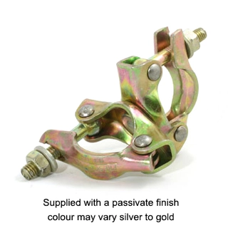Doughty T24800 Scaffold Swivel Coupler (48mm) (Colour May Vary Silver To Gold) 