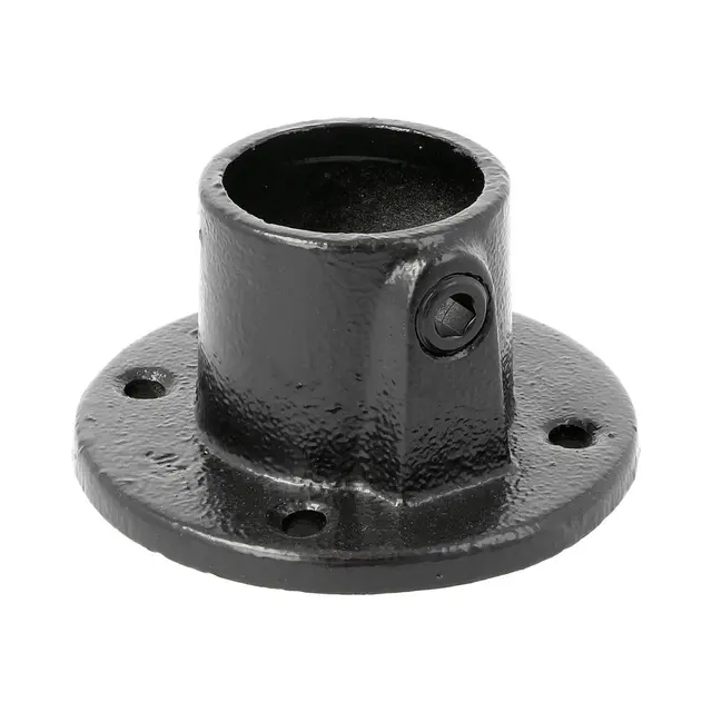 Doughty T1310001 Pipe Clamp(Black) Base Flange 