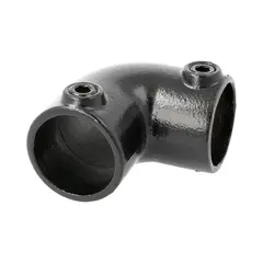 Doughty T1250001 Pipe Clamp(Black) 90 Deg Elbow