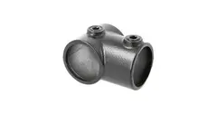 Doughty T1010001 Pipe Clamp (Black) Short Tee