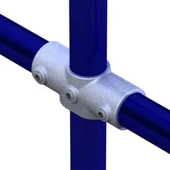 Doughty T17625 Pipeclamp Angled Two Socket Cross (4-10 Degree)