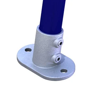 Doughty T17622 Pipeclamp Angled Railing Base Flange (4-10 Degree) 
