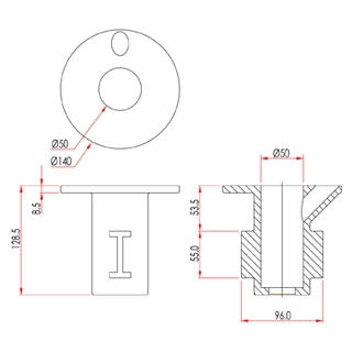 Doughty T13400 Pipeclamp Ground Socket 