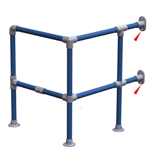 Doughty T13200 Pipeclamp Railing Base Flange 