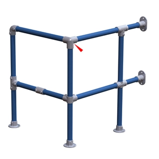 Doughty T12800 Pipeclamp 3 Way 90 Degree Elbow 