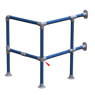 Doughty T11600 Pipeclamp Corner With Through Centre Tube 