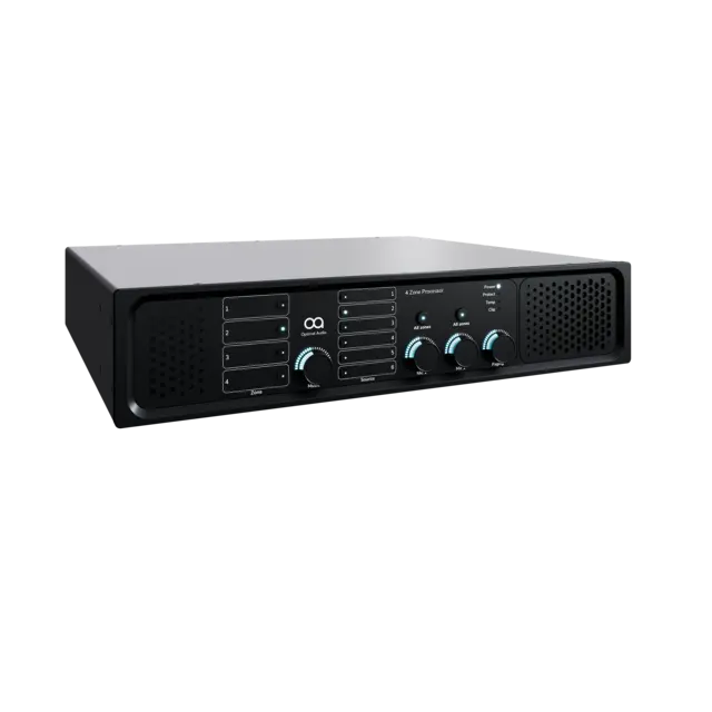 Optimal Audio Zone 4 4 zone audio controller with DSP-WebApp 