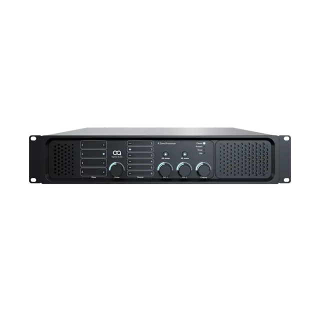 Optimal Audio Zone 4 4 zone audio controller with DSP-WebApp 