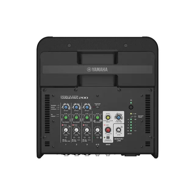 Yamaha STAGEPAS 200 Portable PA system 180 W power amp/5 channel digital mixer. 