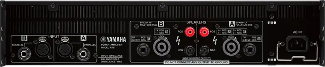 Yamaha PX8 2x 1050W at 4 Ohm PEQ, crossover, filters, delay 