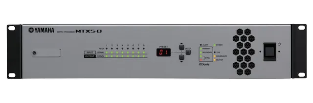 Yamaha MTX5D DSP Processor I/O 8/8. Dante. 