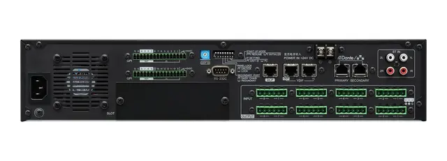 Yamaha MRX7D DSP-processor. 64 ch I/O Dante 