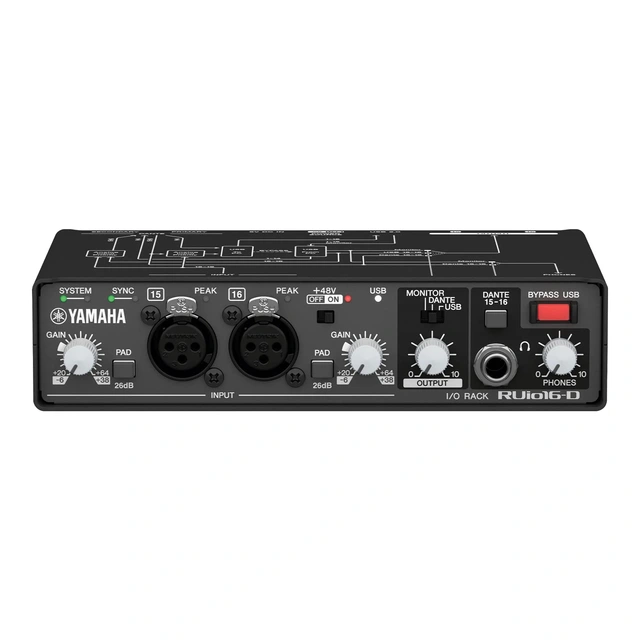 Yamaha RUIO16-D Audio interface Dante, 