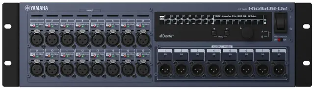 Yamaha RIO1608-D2 Dante rack I/O, 16/ 8 