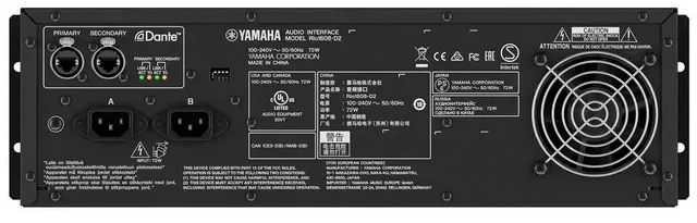 Yamaha RIO1608-D2 Dante rack I/O, 16/ 8 