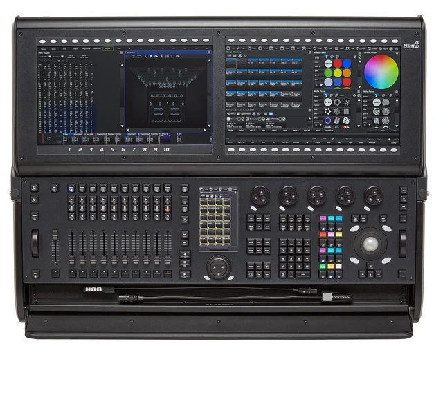 ETC Hog 4-18 control console in carton, US/EU/UK power cables 